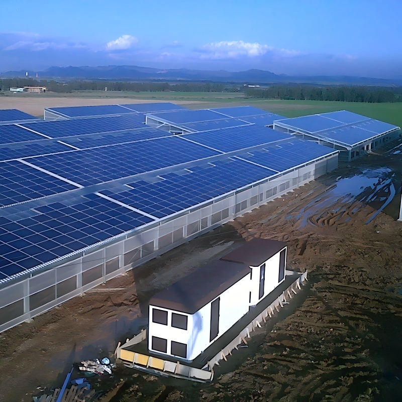 Greenhouse Photovoltaic with Solar Panels